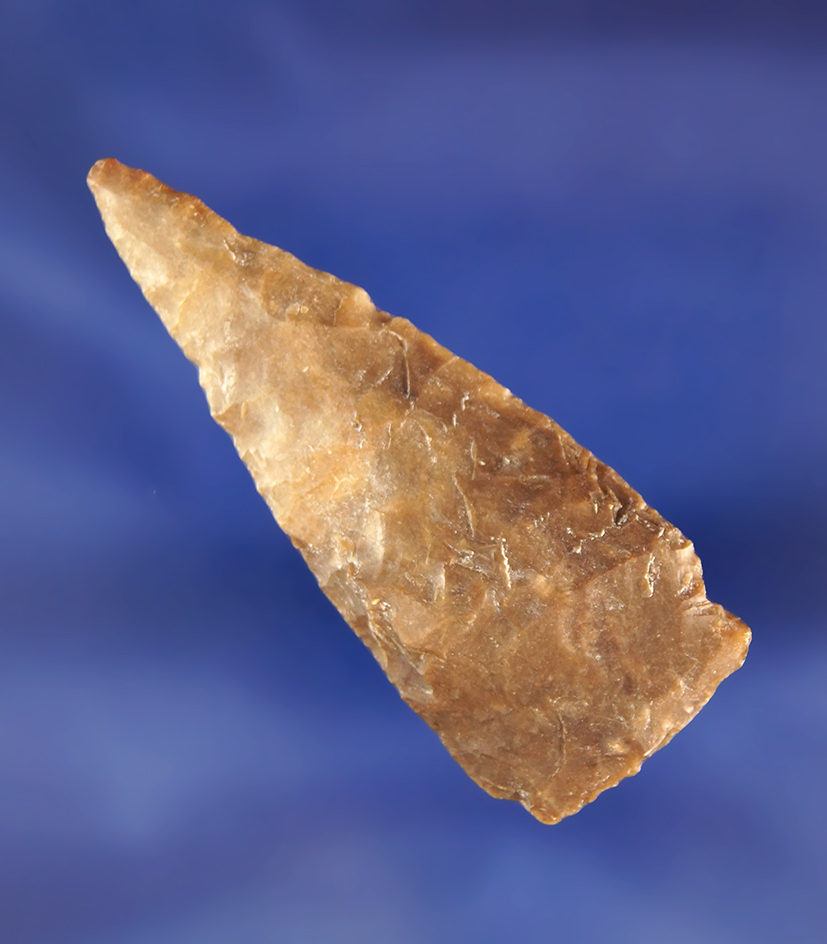 2 1/8" shallow Sidenotch Agatized Wood Knife found near the Columbia River.