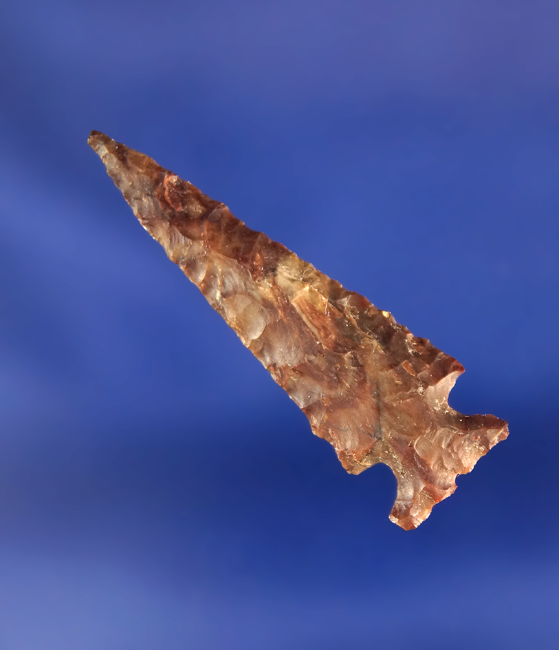 1 3/8" Sidenotch made from beautifully swirled material. Found near the Columbia River.