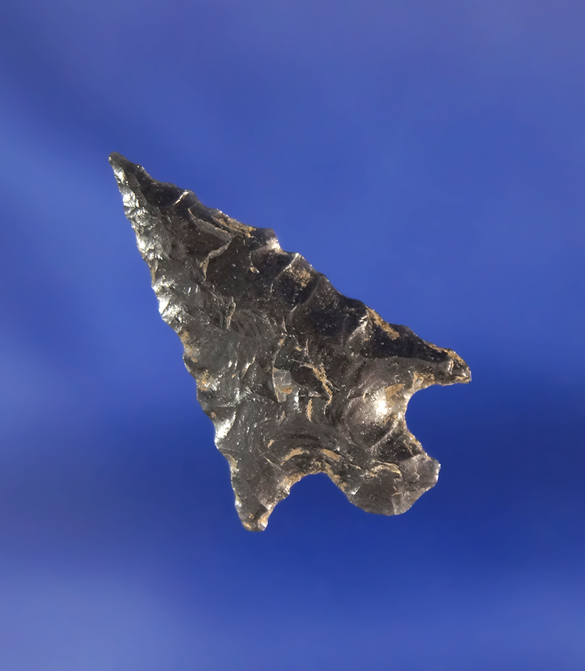 1 1/16" Obsidian arrowhead found in Oregon.