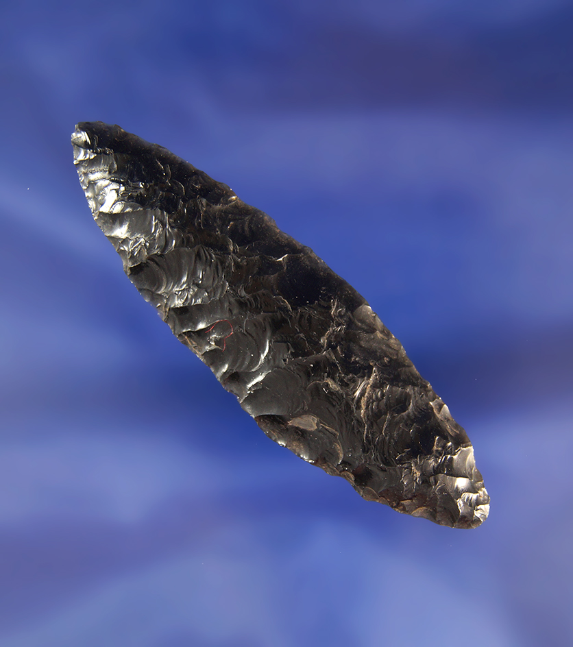 2 7/8" Obsidian Cascade - Columbia River Plateau of Oregon. Stermer COA.