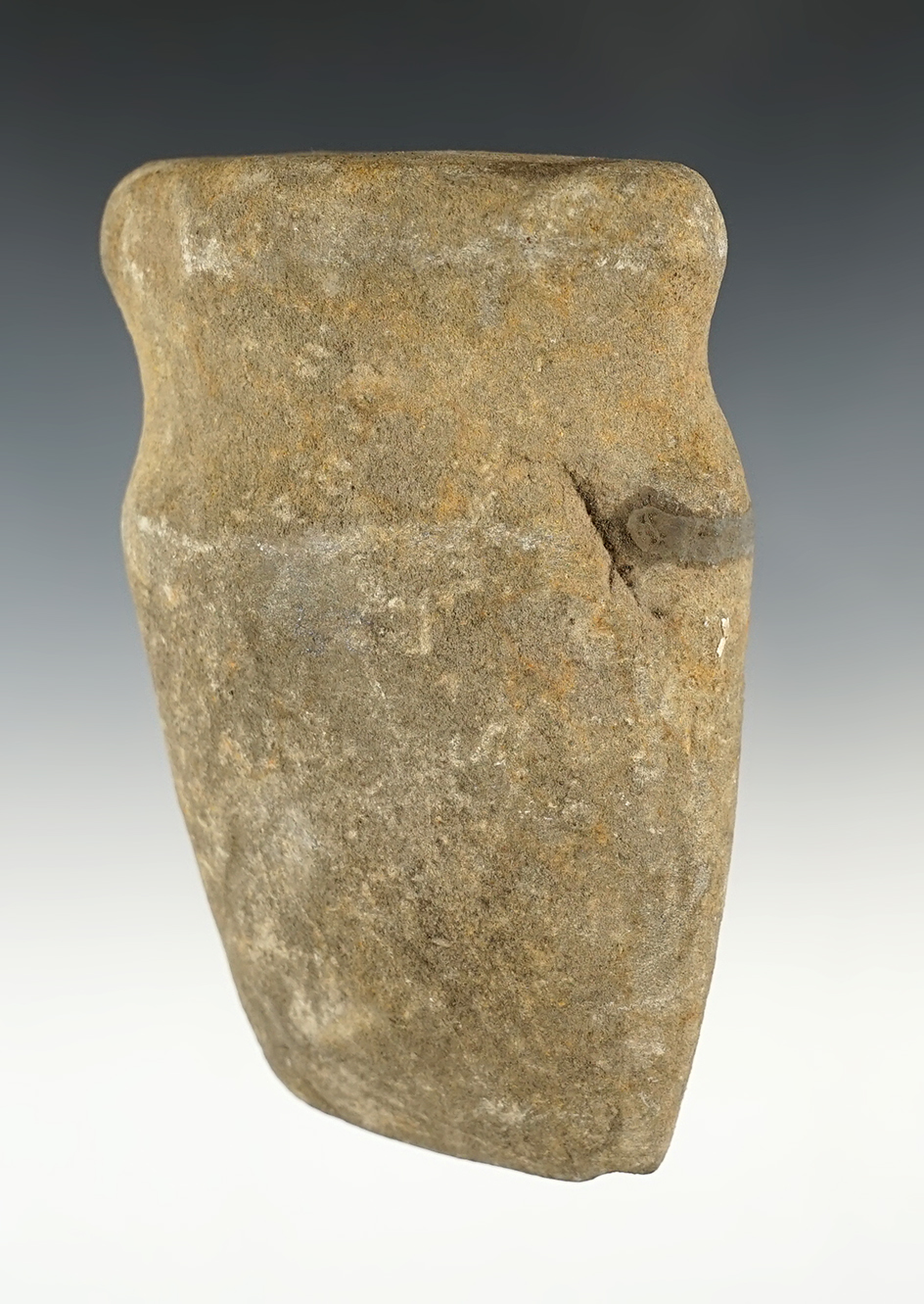 4 1/2" long Full Grooved Axe found in the Eastern U.S.