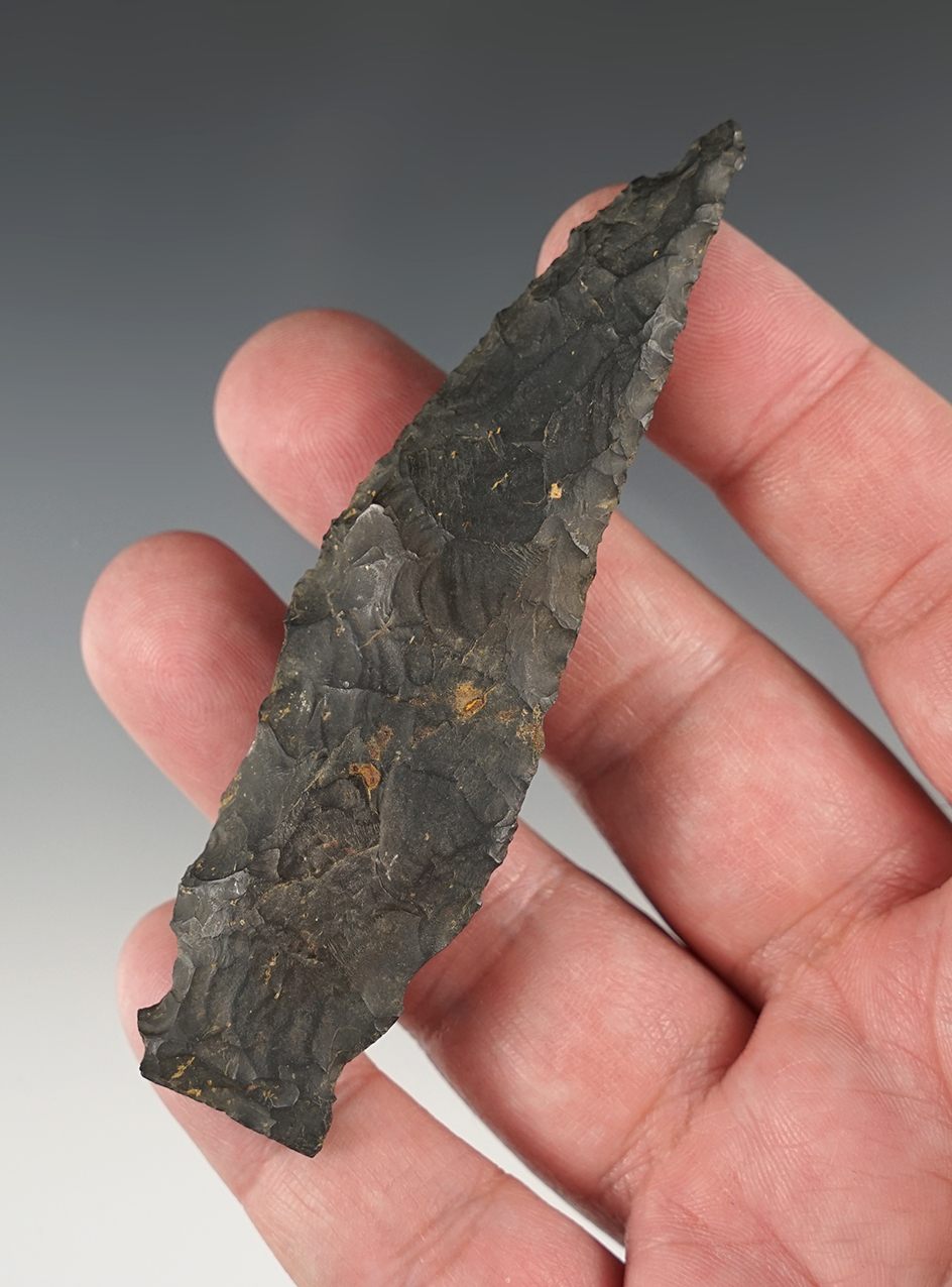 Early Ohio curved and notched Knife.