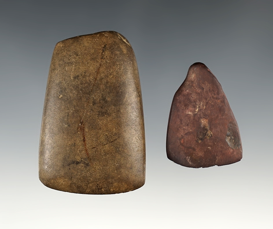 Pair of Ohio Celts, one is Hematite. Mahoning/Ross co.