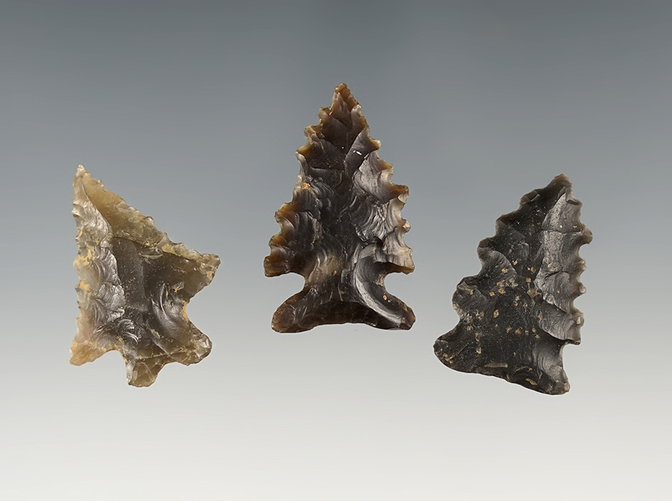 Set of 3 well serrated KY points in great condition.