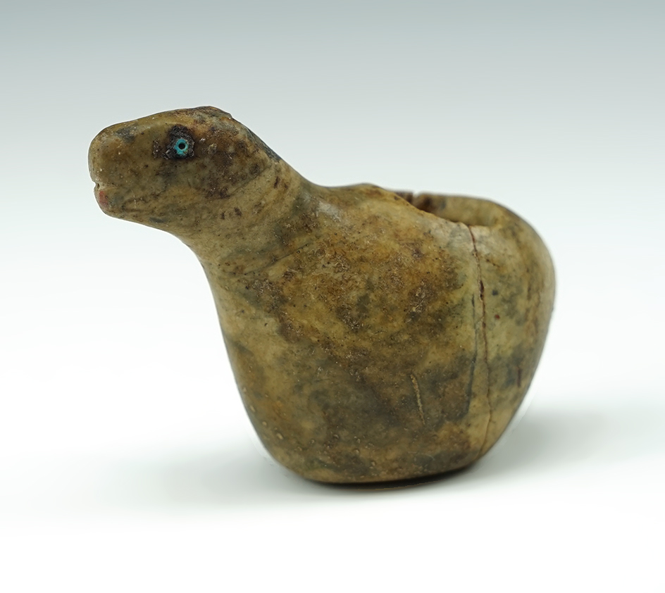 1 9/16" tall Llama Canopa - Peru with original bead eyes.