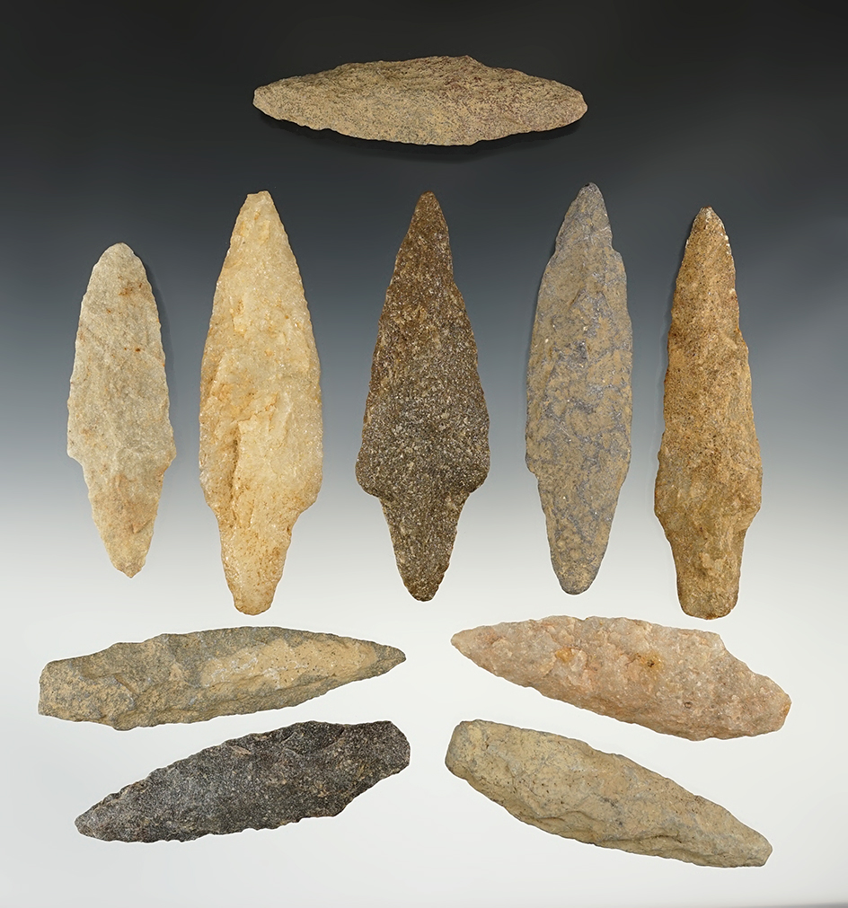Set of 10 nice Eastern points in good condition.