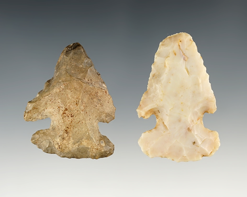 Pair of Ohio Thebes. The largest is 2 1/16".