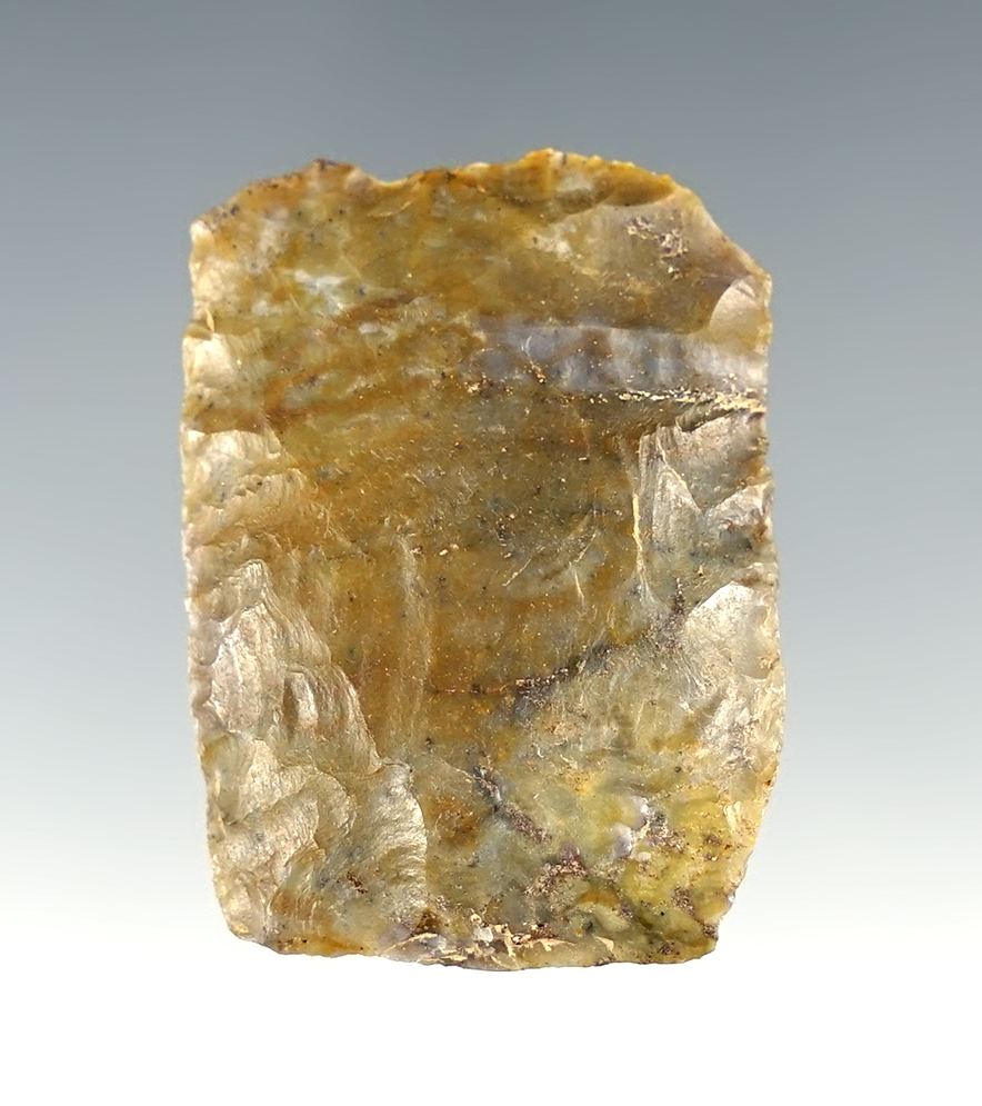 1 1/2" Ohio Paleo Square Knife - high-grade flint.