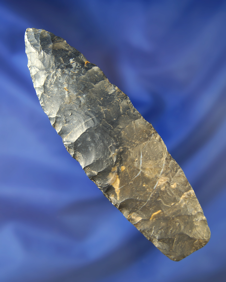 4 1/16" Coshocton Flint Paleo Lanceolate found in Ohio.