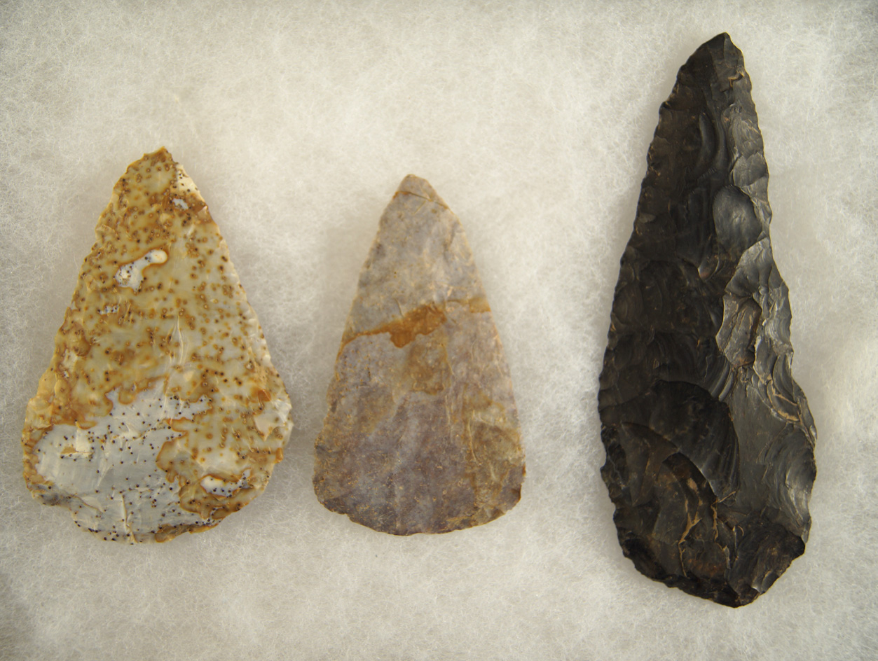 Set of three nice Ohio Blades, largest is 4 11/16".