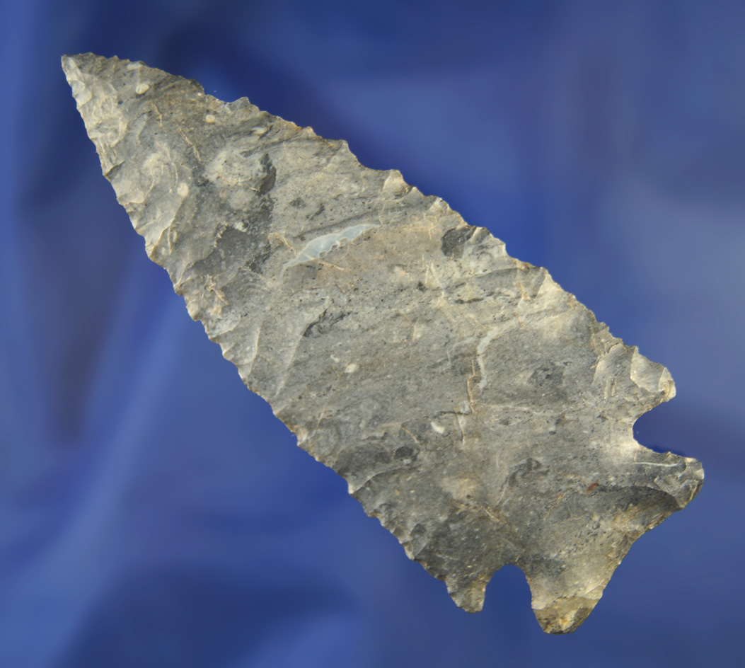 4" Coshocton Stilwell found in Fairfield Co., Ohio. Comes with a Davis COA.