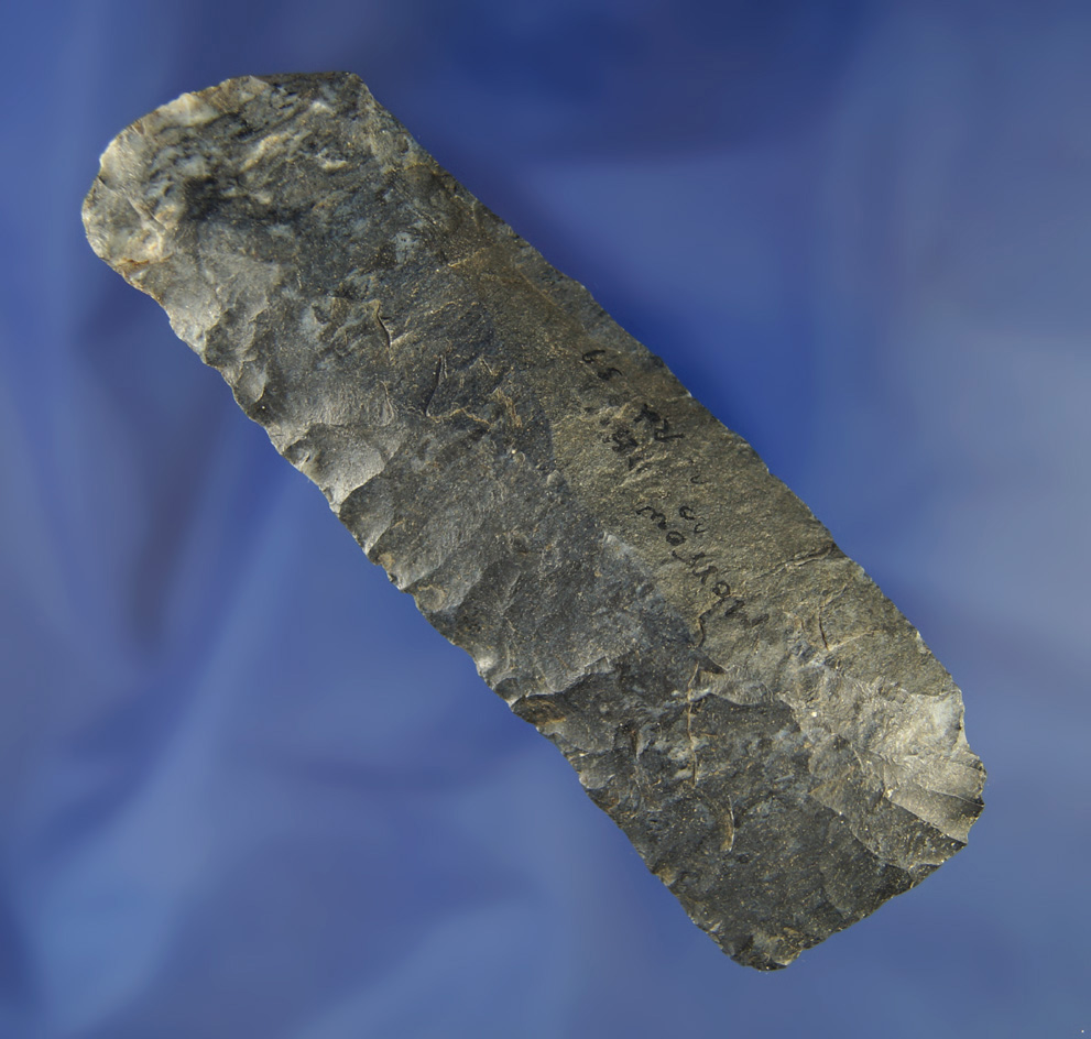 4 1/16" Coshocton Flint Paleo Square Knife found in Morrow Co.,  Ohio.