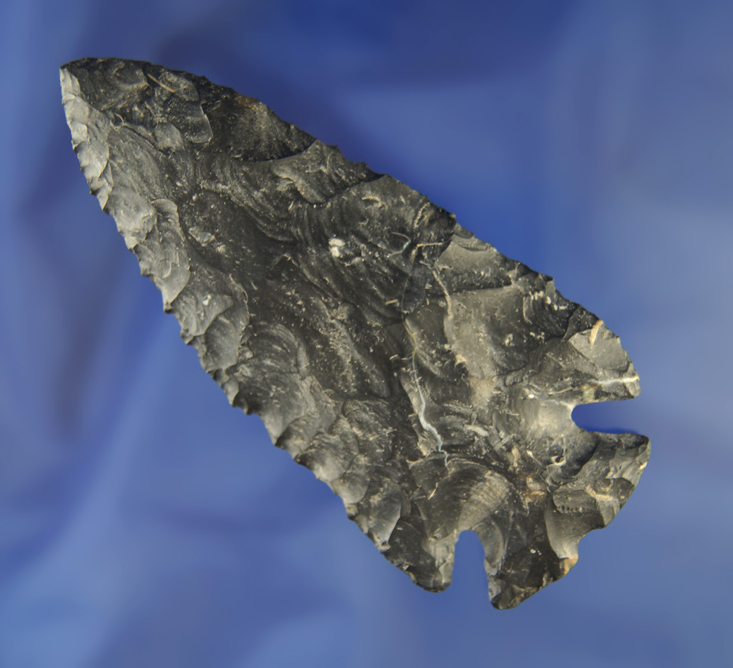 3 11/16" Coshocton Flint Dovetail found in Coshocton Co.,  Ohio. Comes with a Davis G-9 COA