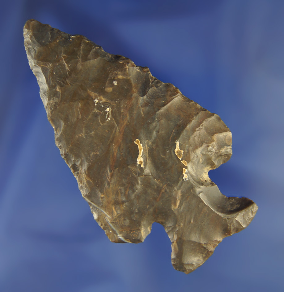 3 3/16" Coshocton Flint Thebes found in Ohio.