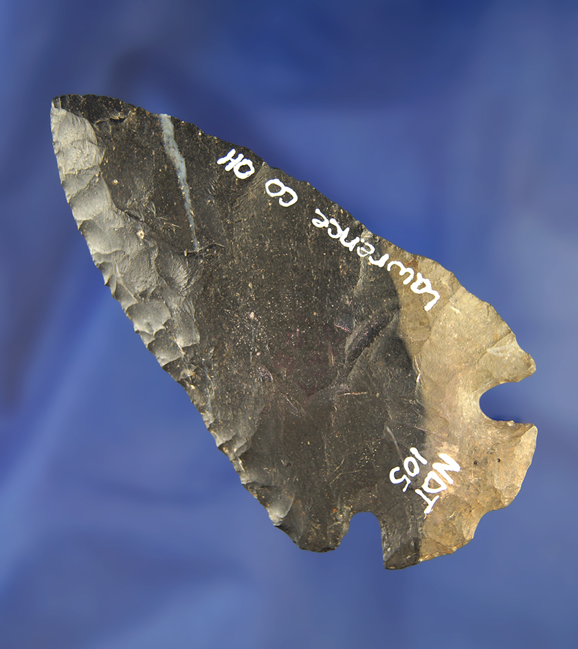 3 9/16" Notched Base Dovetail with minor restoration to base found in Lawrence Co.,  Ohio.