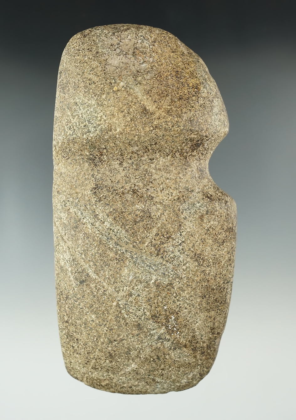 5 5/8" Long 3/4 Grooved Hardstone Axe found in Ohio.