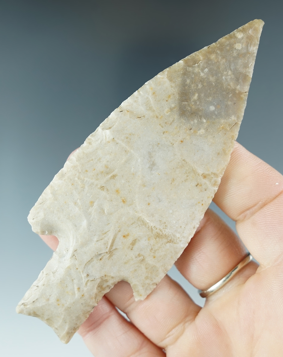 Fine example for the type! 4 1/8" Bulverde found in Central Texas. Comes with a Rogers COA.