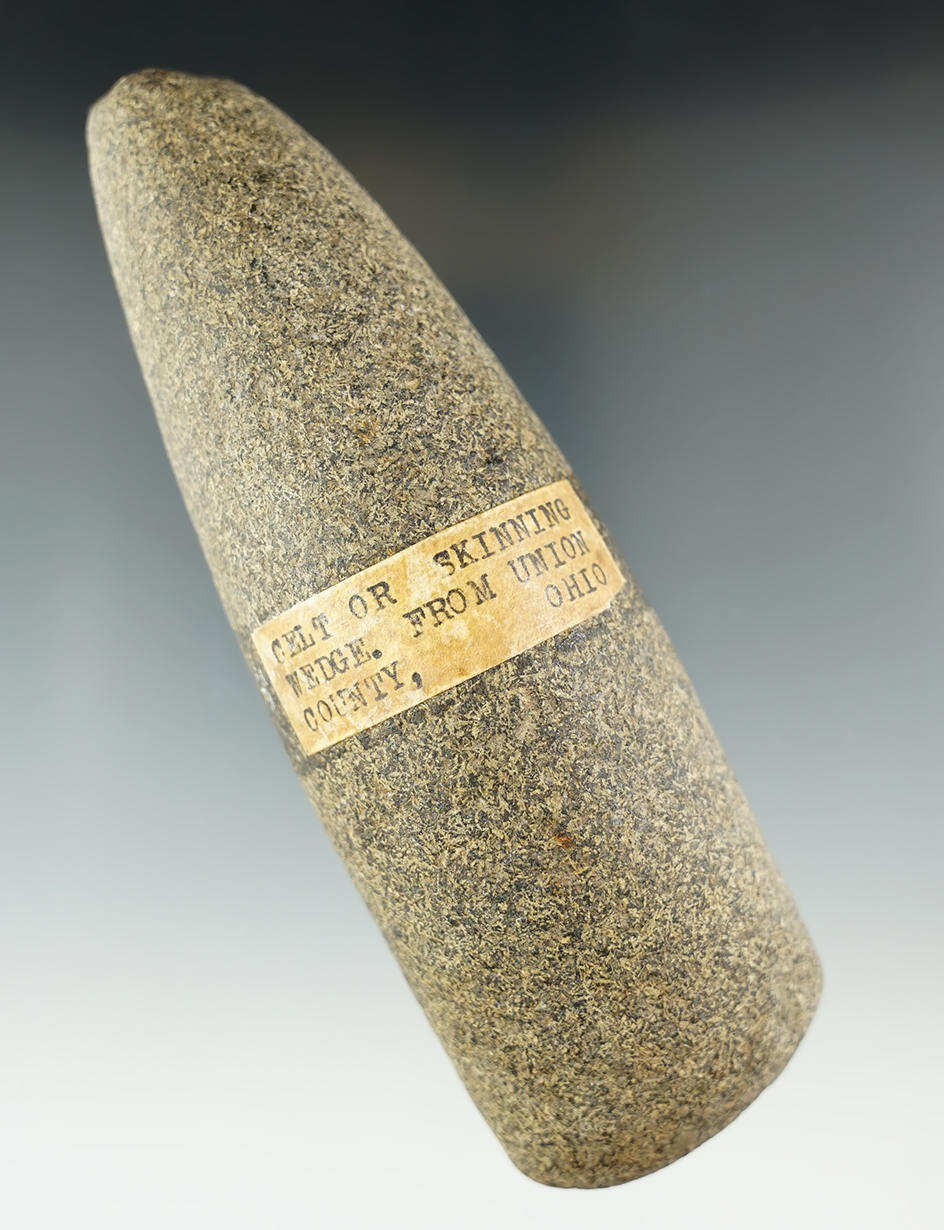 5 7/8" Rare Adena Humped Adze. Found in Union Co., Ohio, years ago.