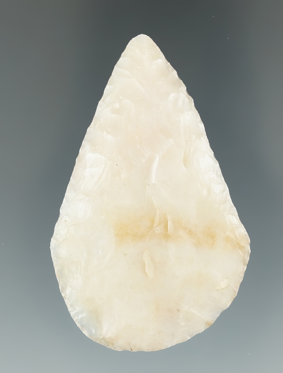 2 1/4" Wahmuza Knife made from Agate - Columbia River, Washington. Bennett COA.