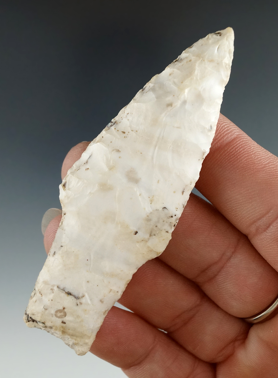 3 1/8" Stemmed Knife found in Bond Co., Illinois.