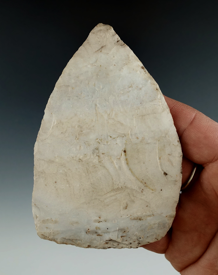 3 7/8" Hopewell Blade found in Cooper Co., Missouri. Ex. Bill Bodine.