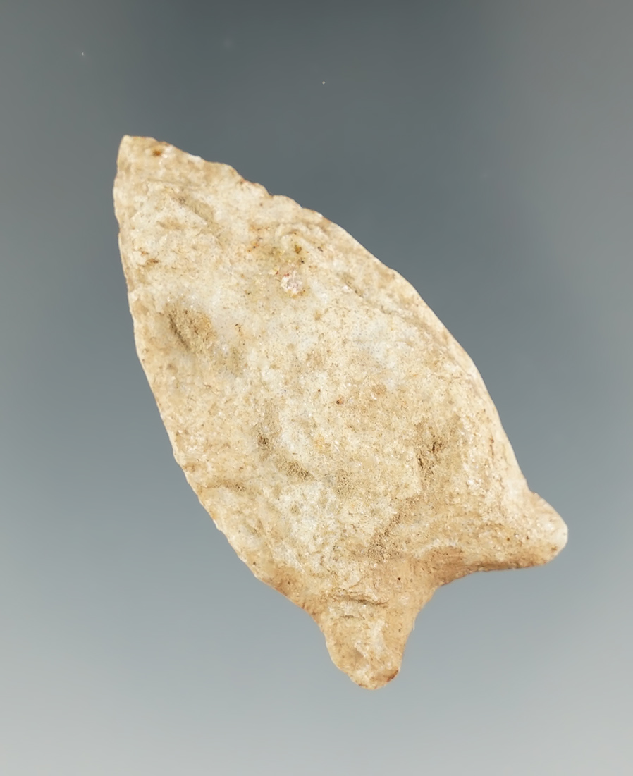 1 15/16" Paleo Quad made from quartz found in Hardin County Kentucky. Ex. Henry English.