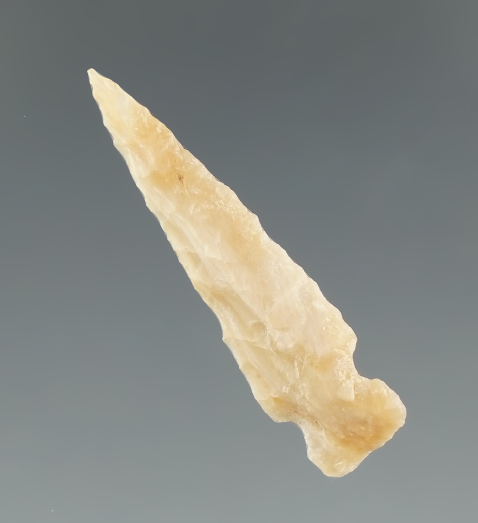 1 1/4" Sidenotch Gem point found near the Entiat River, Washington.