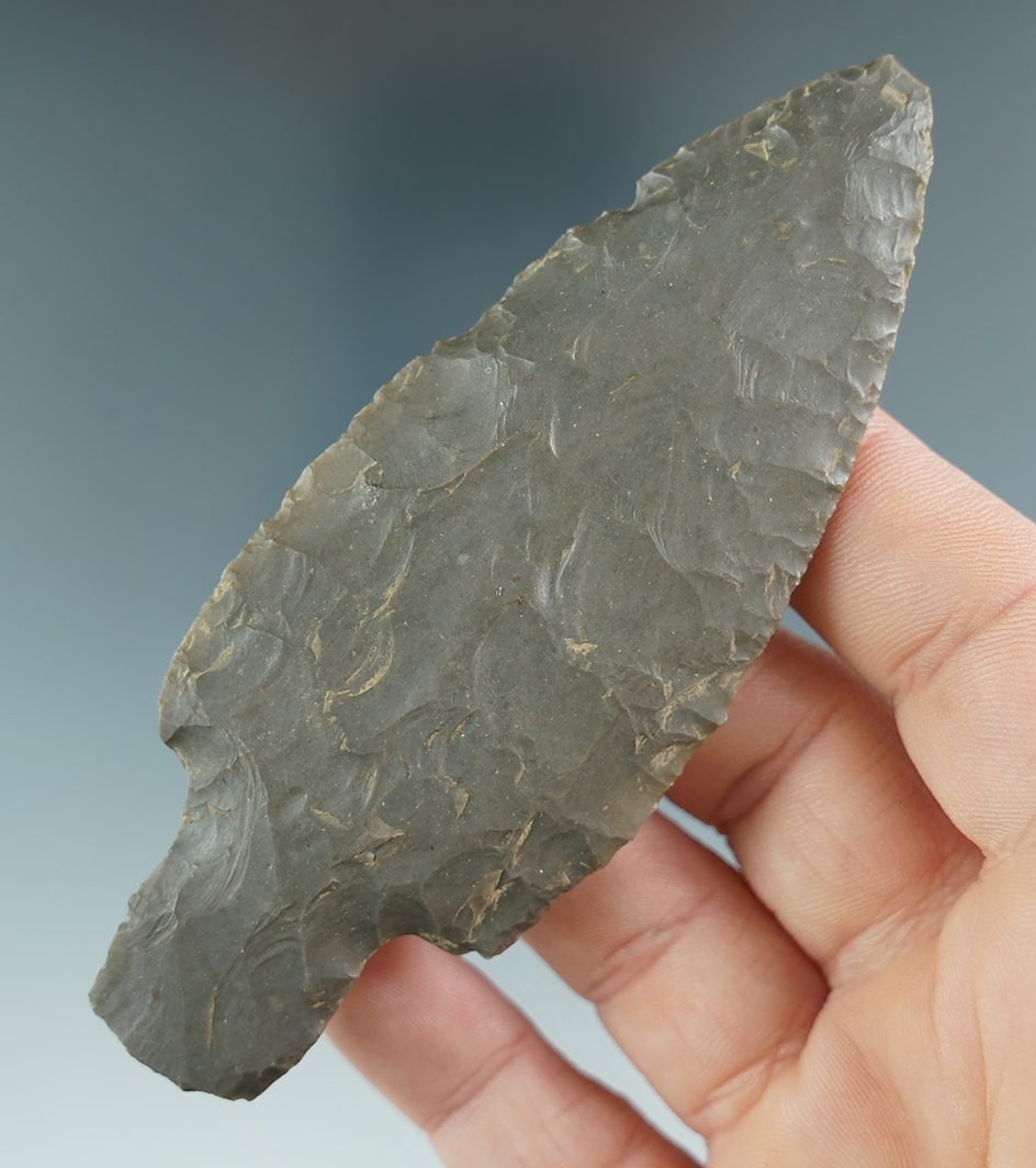 4" Hornstone Adena found in Indiana.