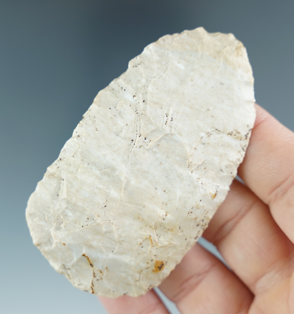2 15/16" nicely flaked Flint Blade found in Indiana.