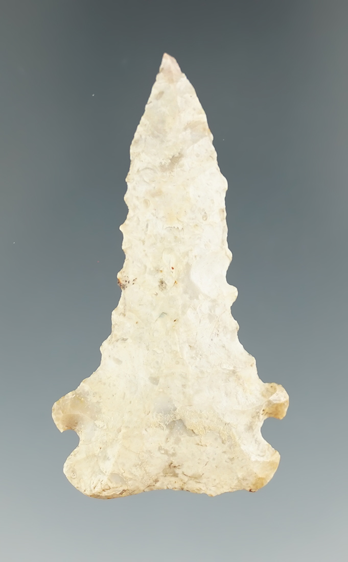 2 1/16" serrated Pine Tree point found in Hardin County Kentucky and nice condition.