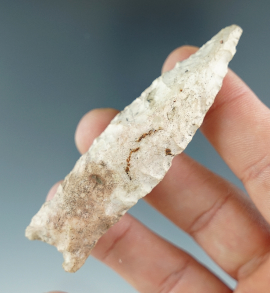 3 1/16" Lanceolate found in Calhoun County Illinois.