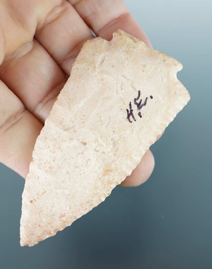 3" Decatur Fractured Base found in Alexander County Illinois that is thin and nicely flaked.