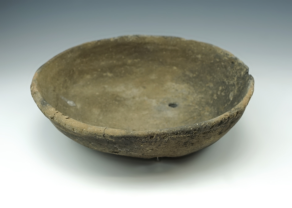 2 1/8" tall x 7 7/8" wide Pottery Bowl found close to the Halston River, Church Hill, Tennessee.