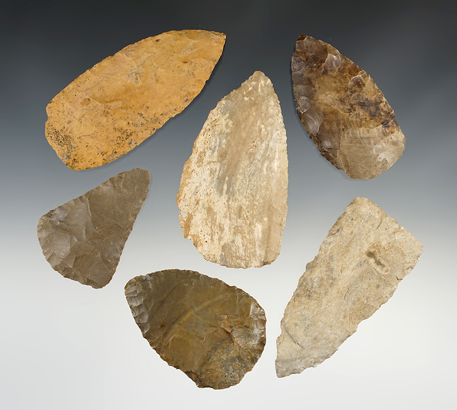 Set of 6 Midwest Knives in good condition. The largest is 3 5/16".