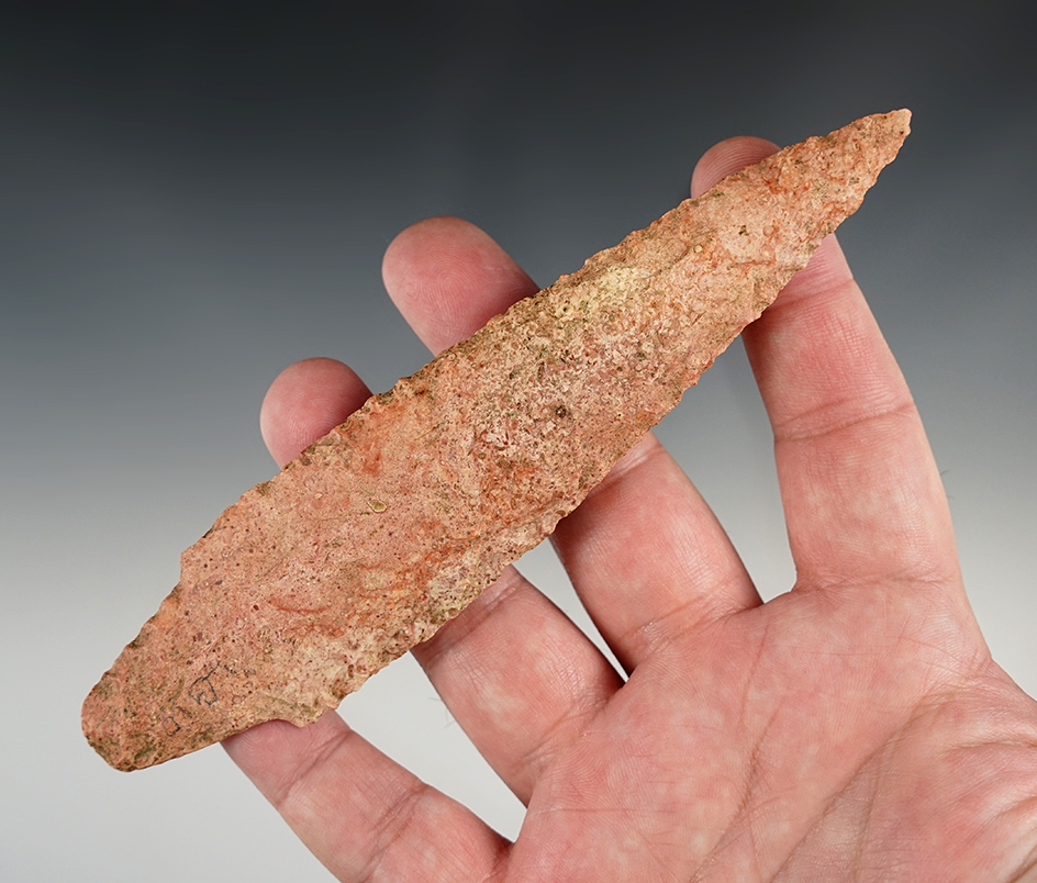 Huge 6 3/16" Dickson found in St. Clair Co., Illinois. Comes with Jackson, Stermer COA's.