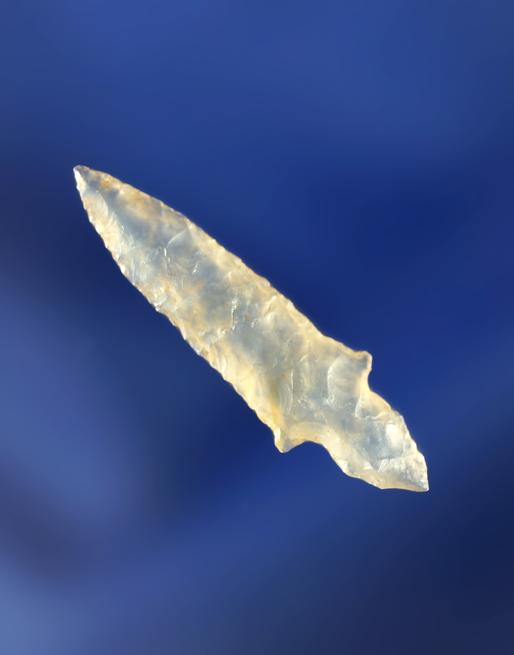 1" Klickitat Dagger made from highly translucent ice agate found near the Columbia River