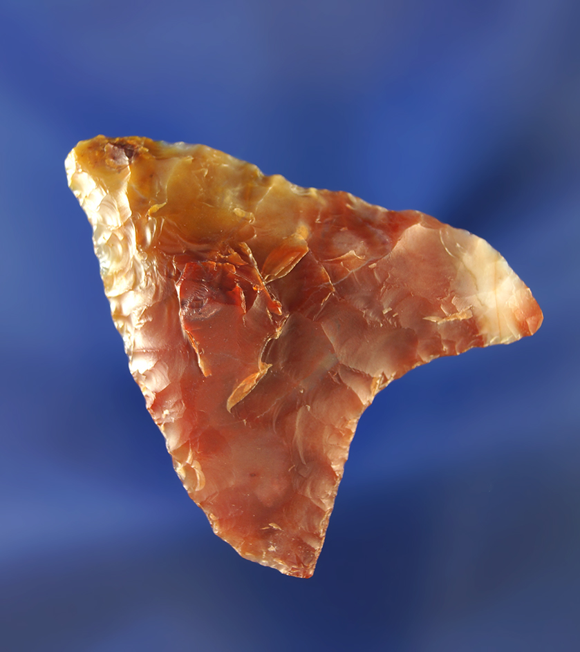 1 3/4" Columbia Mule Ear made from multicolored colorful agate.