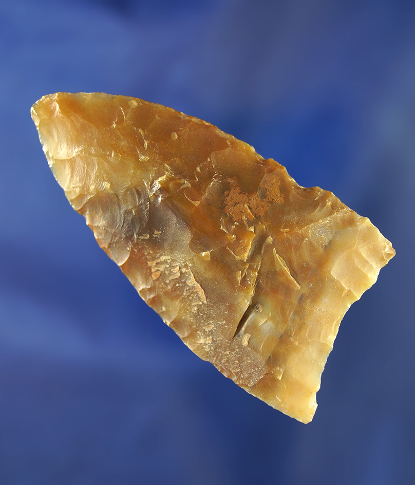 2 9/16" semi translucent agate Columbia Mule Ear Knife.