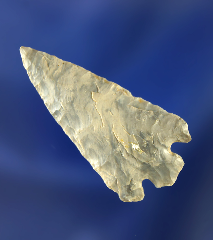 1 1/2" Quilomene Bar made from nicely striped white and gray Flint.