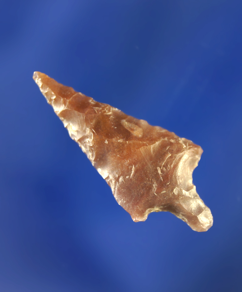 1 1/16" Rabbit Island made from nice material. Found by Dewey Schmid along the Mid Columbia