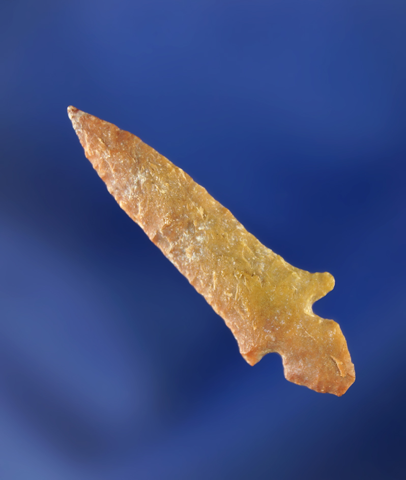 Classic style 1 1/8" Klickitat Dagger that is very thin and exceptionally well flaked