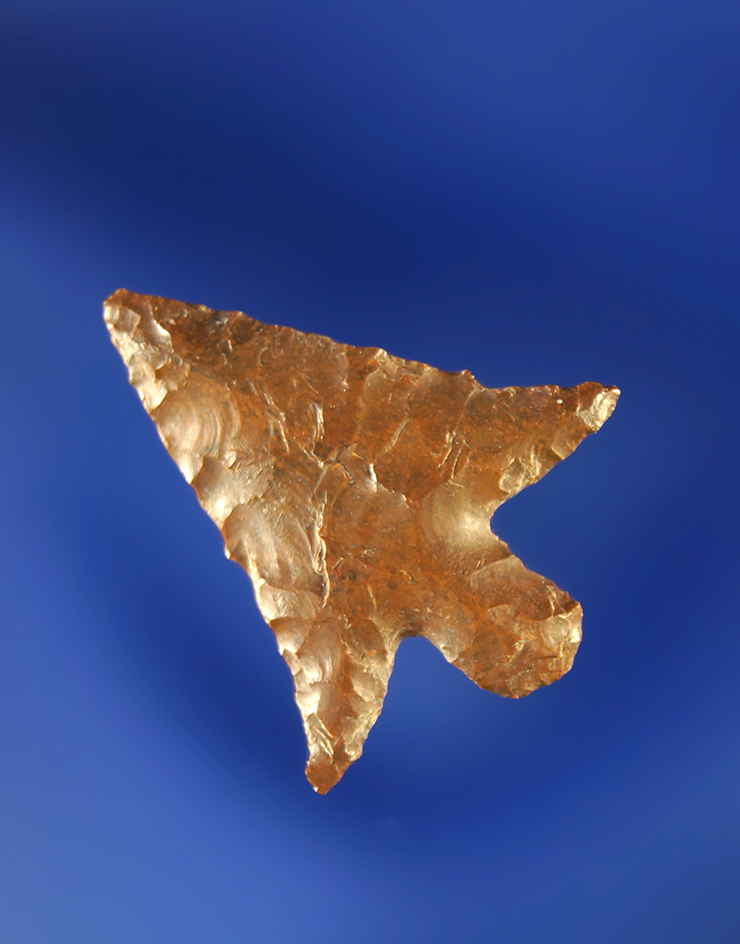 11/16" Columbia Plateau made from brown Jasper with excellent style found by Dewey Schmid