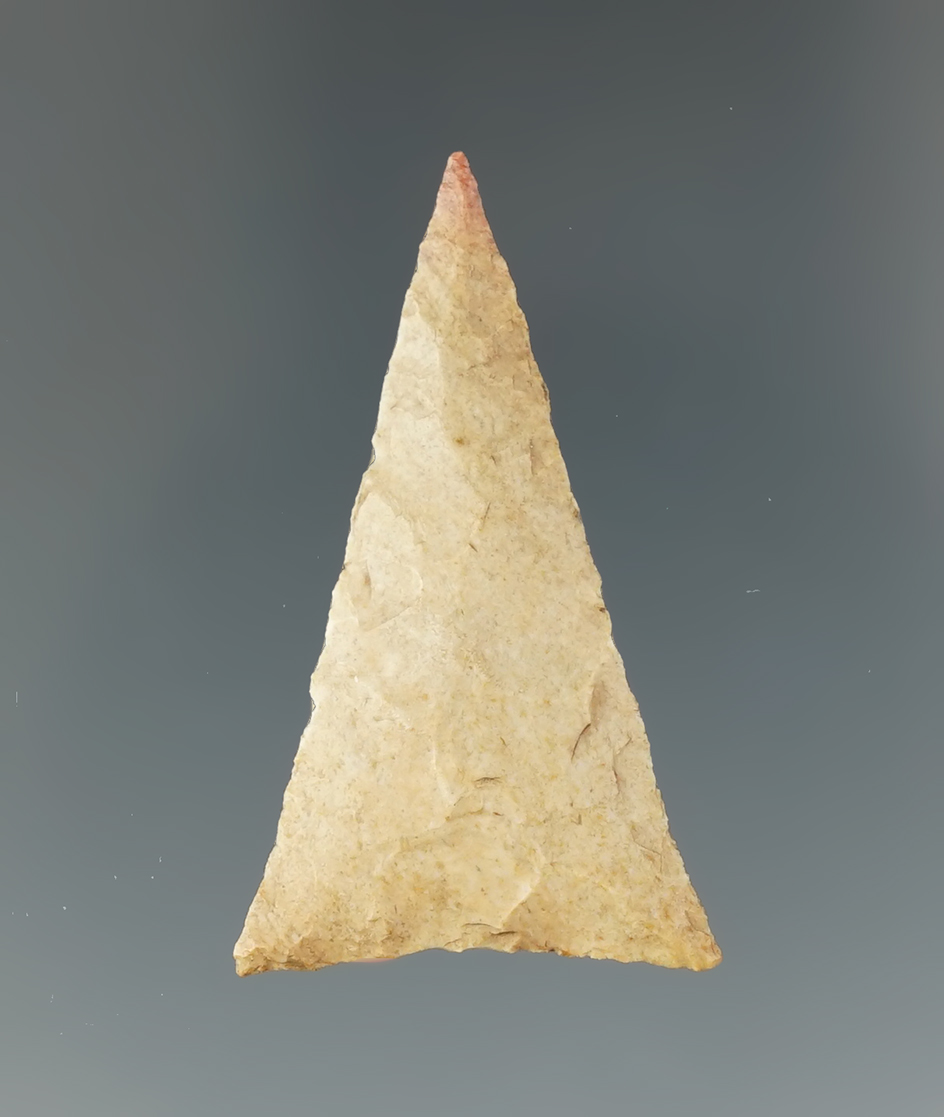 1 1/2" Madison Triangle made from Boyle Flint, found in Mason Co., Kentucky.