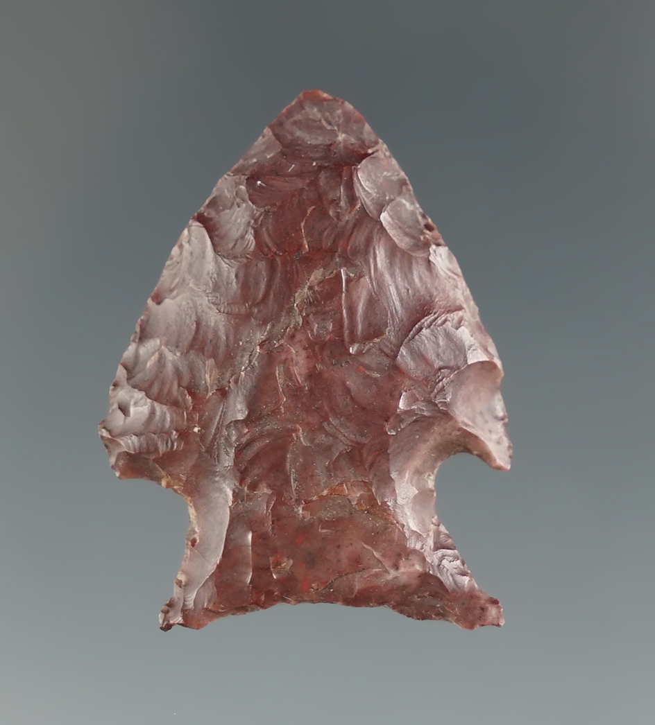 1 5/16" Snake River found near the Columbia River, Washington made from brown Jasper.