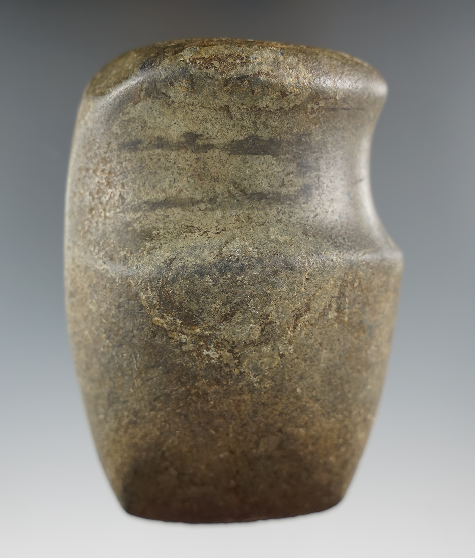 3 3/4" Highly polished 3/4" Grooved Archaic Axe. Great finish and workmanship overall.