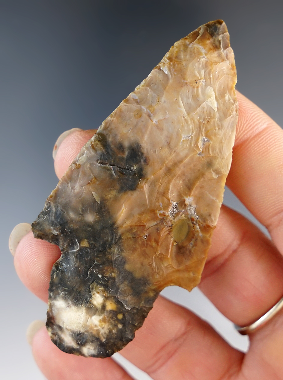 3" Adena Flint Ridge Flint. Bellefontaine, Logan Co., Ohio.