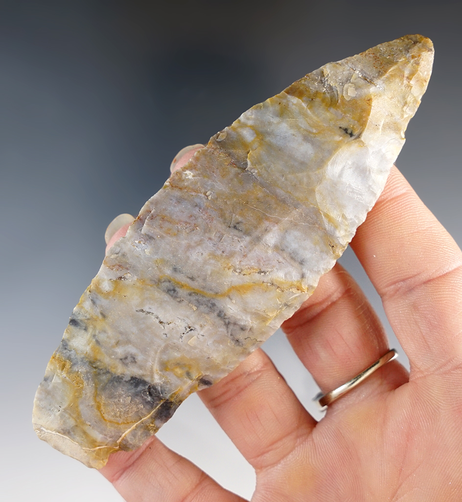 4 3/8" Ohio Paleo Lanceolate Knife in great condition.