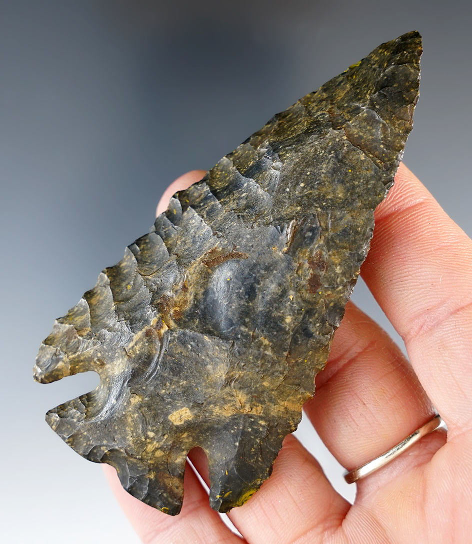 3 1/2" Notch-Base Dovetail. Found in Franklin Co., Ohio.