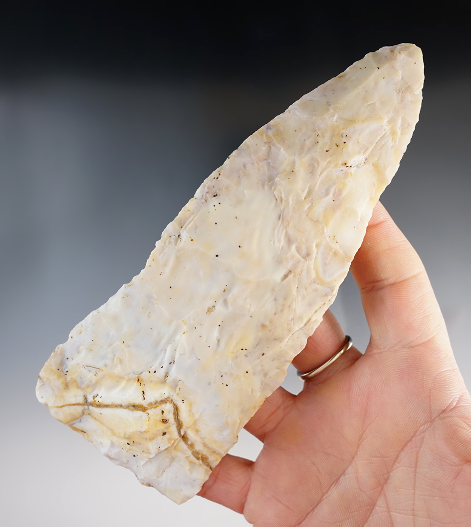 5 13/16" Blade, Mercer Co., Ohio, Flint Ridge Flint.