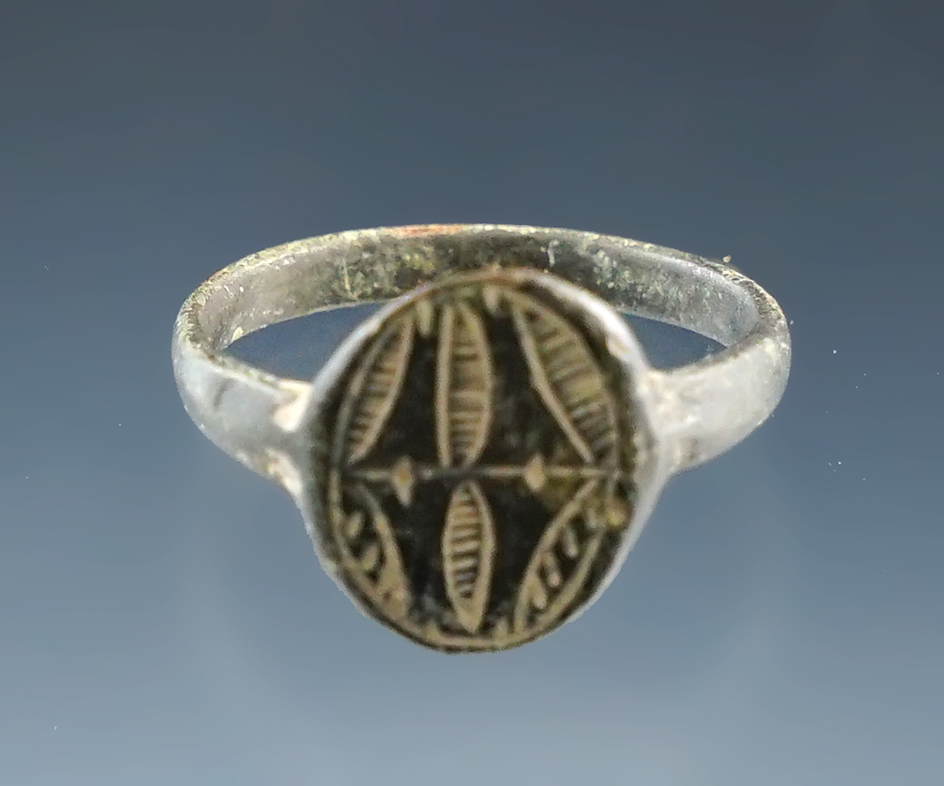 7/8" Jesuit Ring. Found at an Iroquois Site, New York.